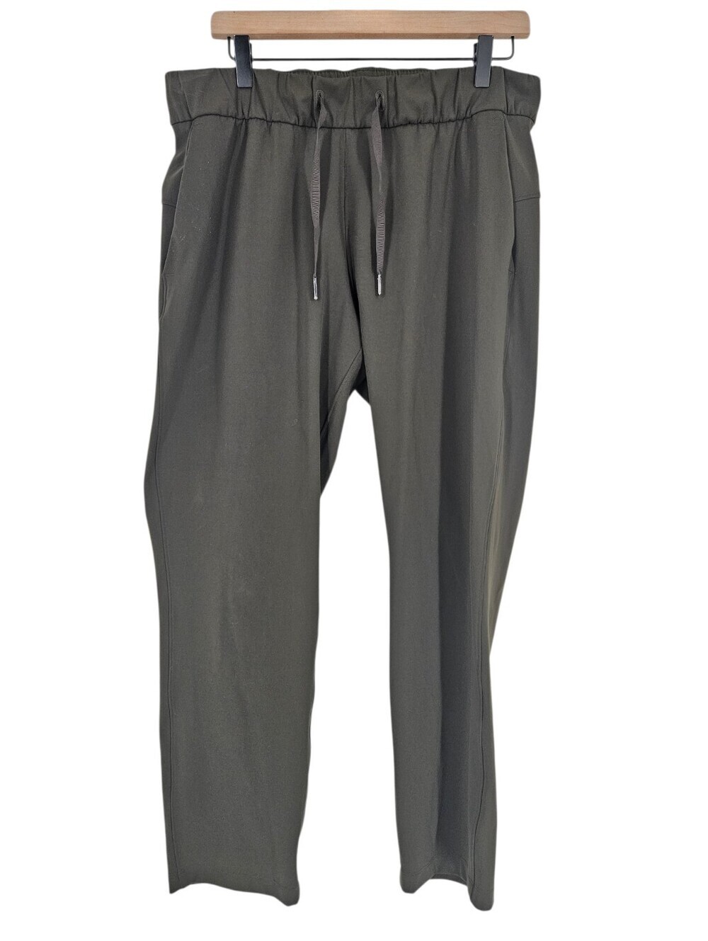 Lululemon Olive Green On The Fly  Pants